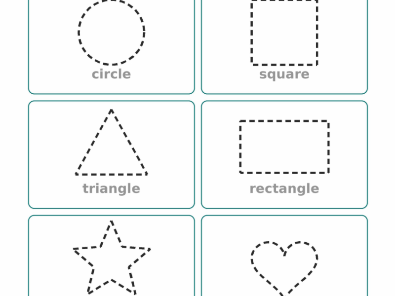Shape Tracing Worksheets