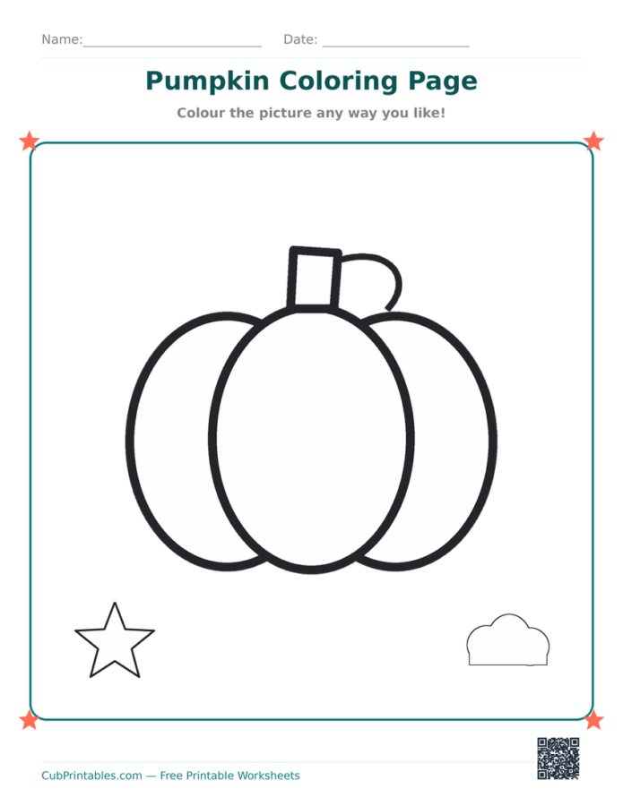 Pumpkin Coloring Page