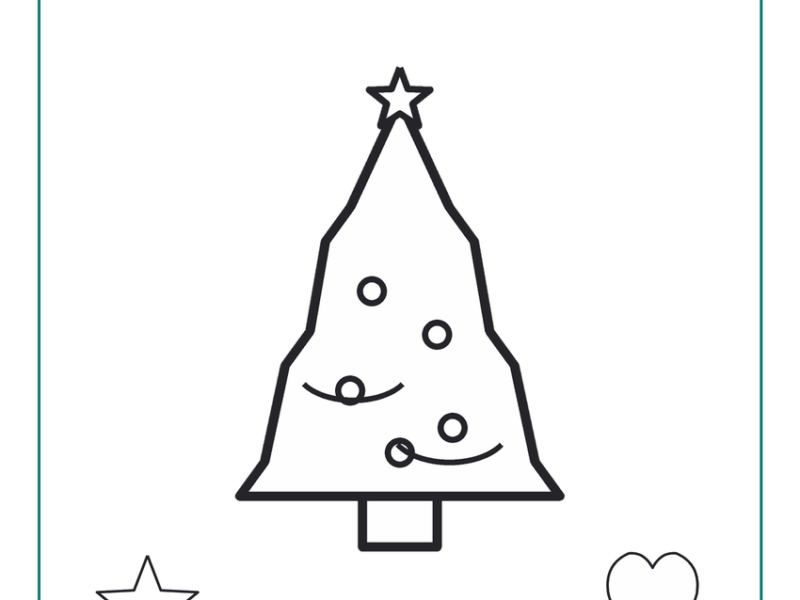 Christmas Tree Coloring Page