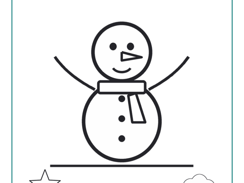 Snowman Coloring Page